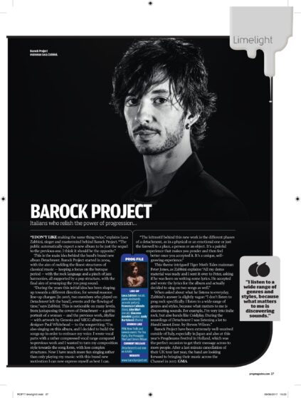 Luca Zabbini Interview on Prog UK Maggio 2017